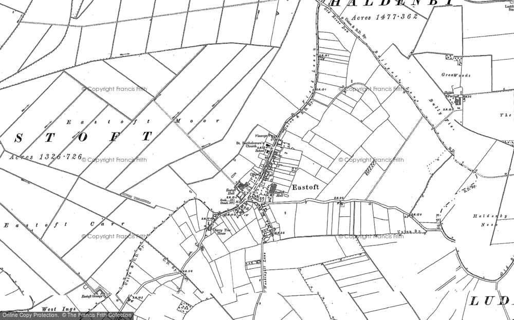 Old Map of Eastoft, 1904 - 1947 in 1904