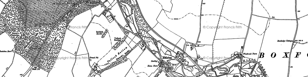 Old map of Easton in 1898