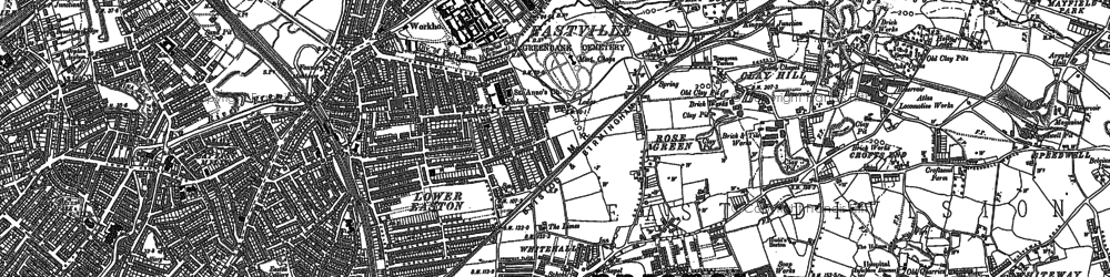 Old map of Easton in 1902