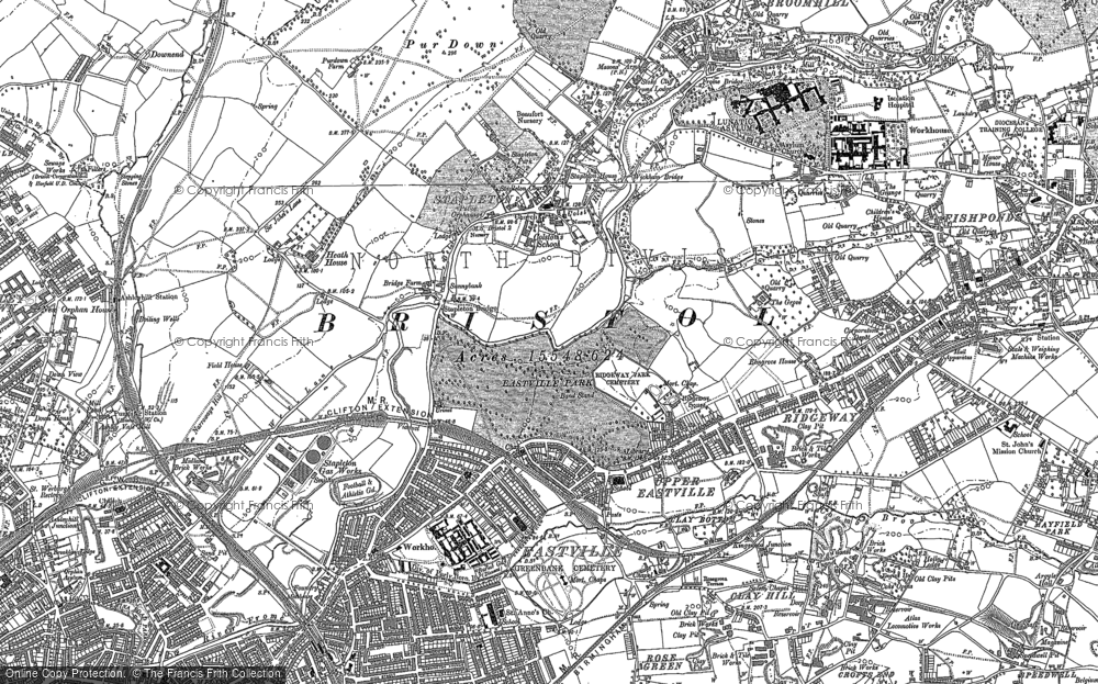Old Map of Eastville, 1881 - 1902 in 1881