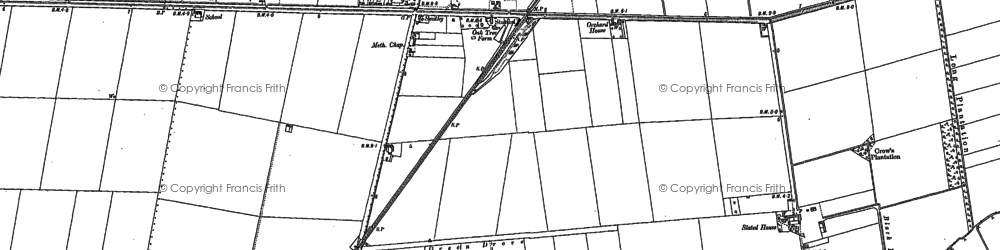 Old map of Bell Water Drain in 1887