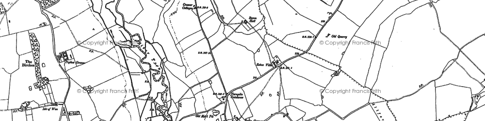 Old map of Eaton upon Tern in 1880