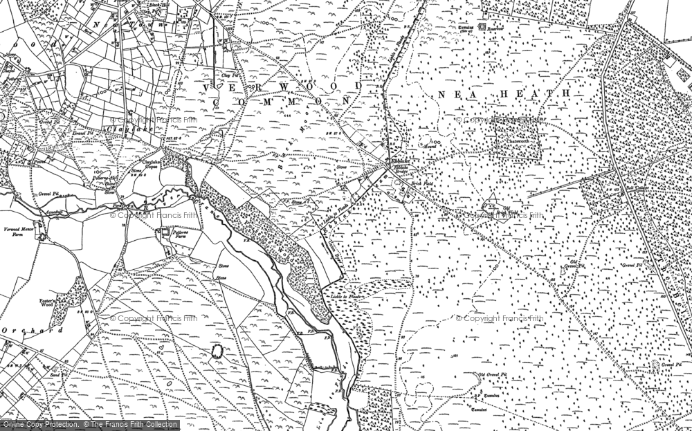Old Map of Ebblake, 1908 in 1908