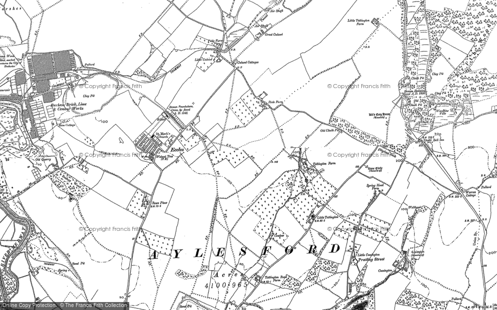 Old Map of Eccles, 1895 in 1895