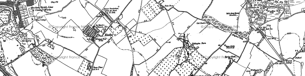 Old map of Eccles in 1895