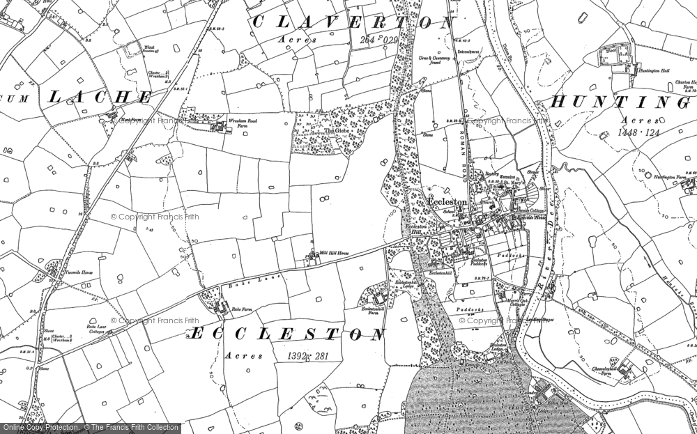 Old Map of Eccleston, 1908 - 1909 in 1908