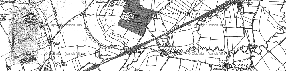 Old map of Eccliffe in 1900