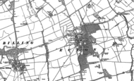 Old Map of Ecton, 1884 - 1899