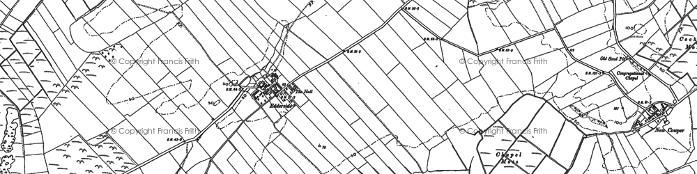 Old map of Edderside in 1923