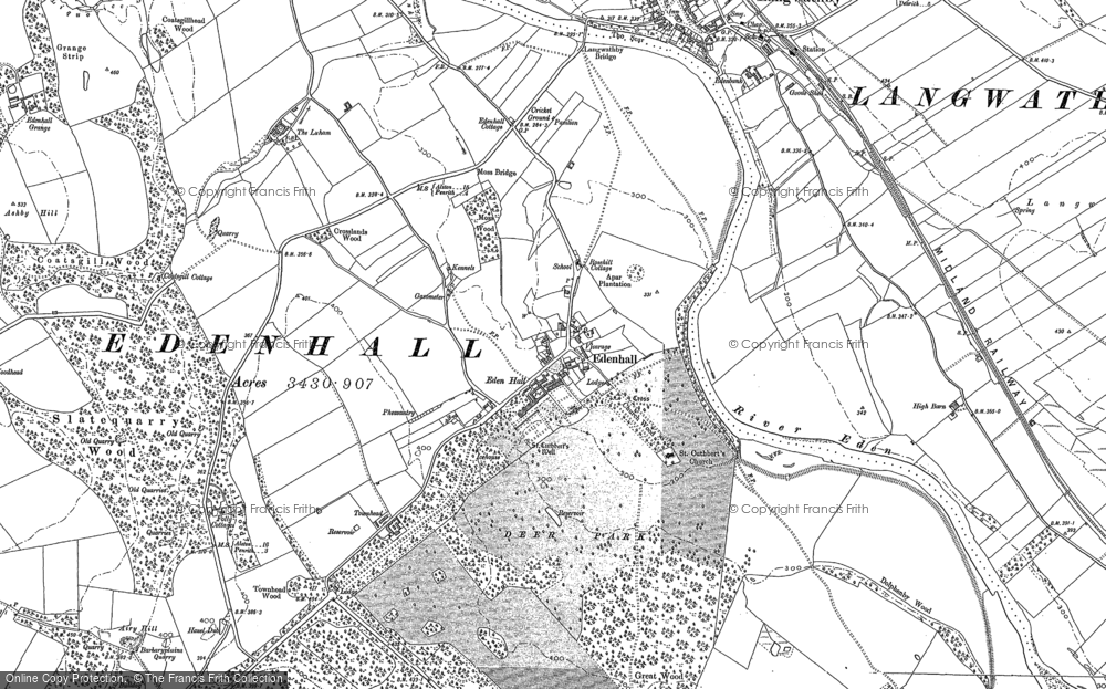 Old Map of Historic Map covering Whinsfield in 1898