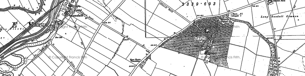 Old map of Edenthorpe in 1890