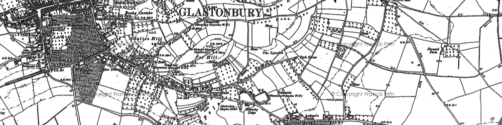 Old map of Edgarley in 1885