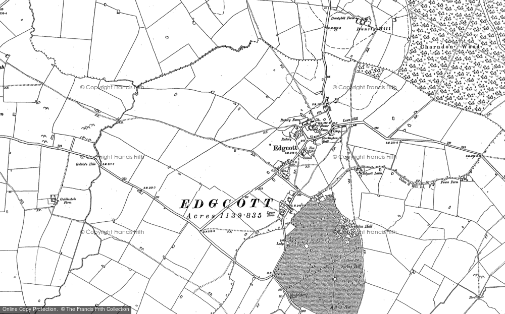 Old Map of Historic Map covering Greatmoor in 1898