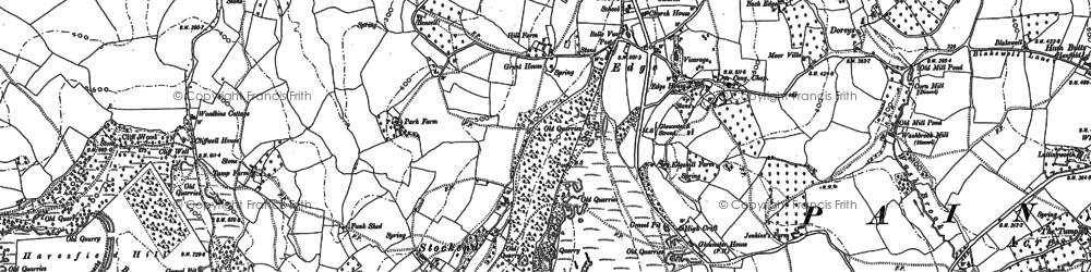 Old map of Horsepools in 1882