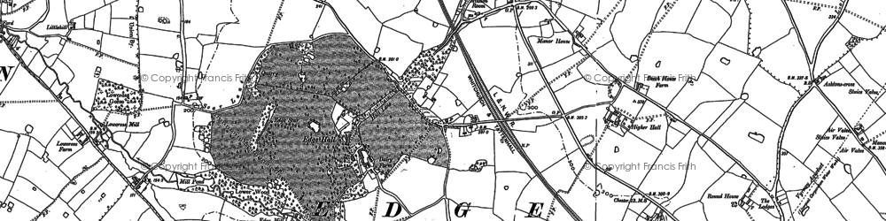 Old map of Edge Green in 1897
