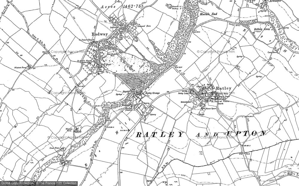 Old Map of Edgehill, 1885 - 1904 in 1885