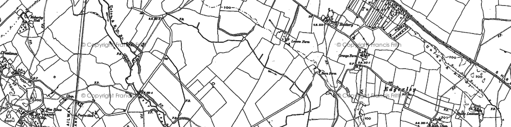 Old map of Berwyn Ho in 1881