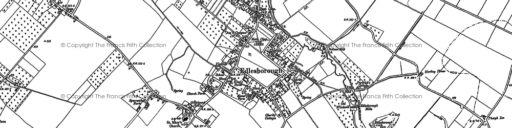 Old map of Edlesborough in 1922