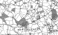 Old Map of Edwardstone, 1885
