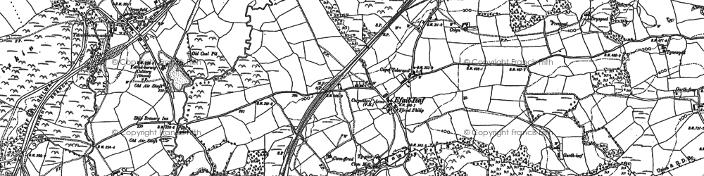 Old map of Efail Isaf in 1897