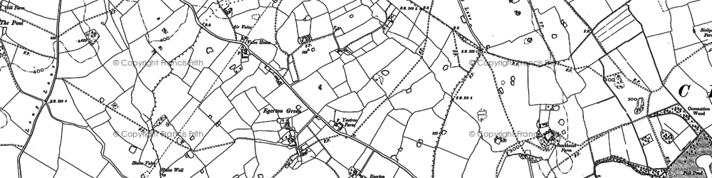 Old map of Egerton Green in 1897