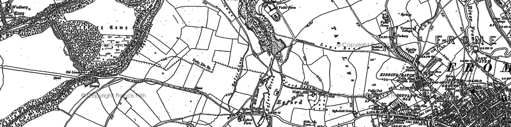 Old map of Egford in 1902
