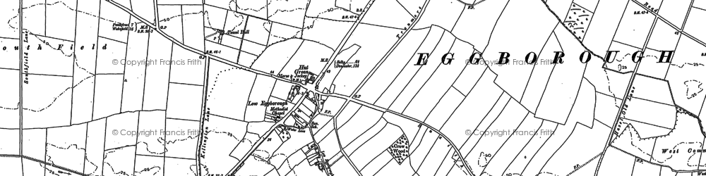 Old map of Eggborough in 1888