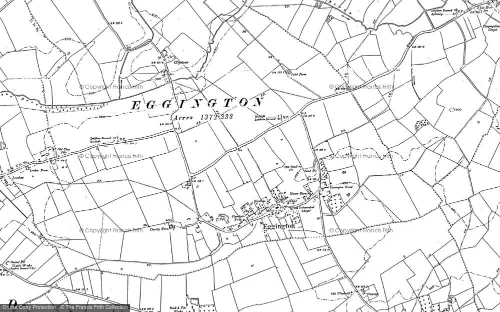 Old Map of Eggington, 1900 in 1900