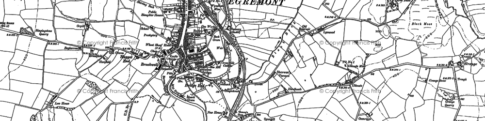 Old map of Egremont in 1923