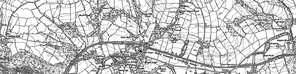 Old map of Egton Bridge in 1892