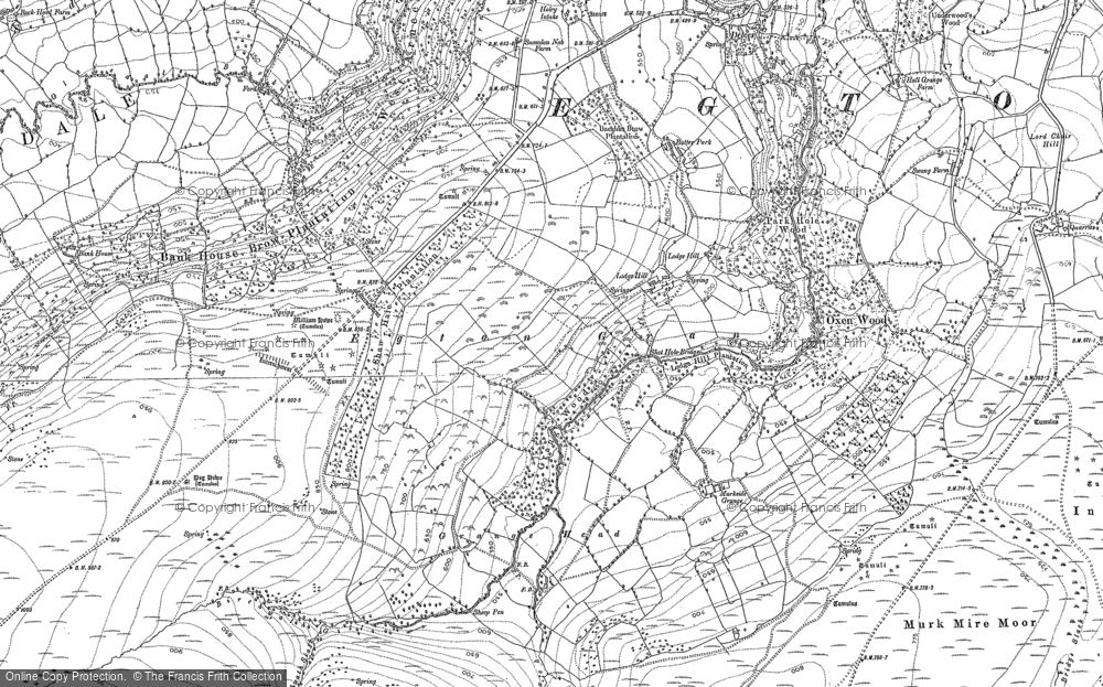 Old Map of Egton Grange, 1892 in 1892