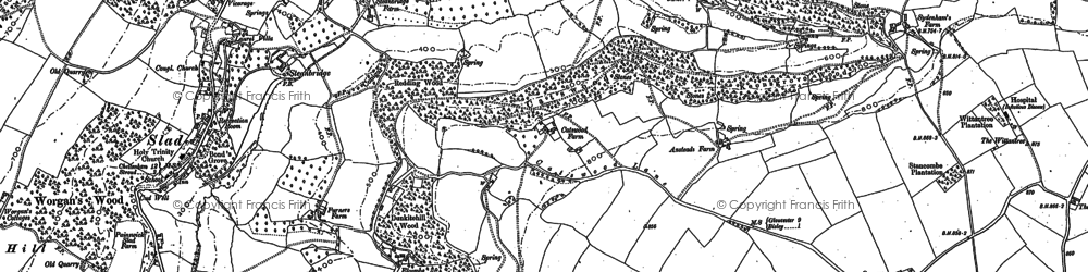 Old map of Elcombe in 1882