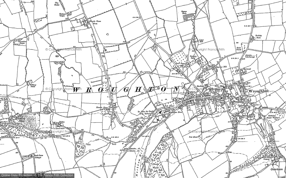 Old Map of Elcombe, 1899 in 1899