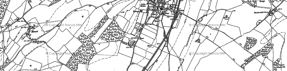 Old map of Elham in 1896