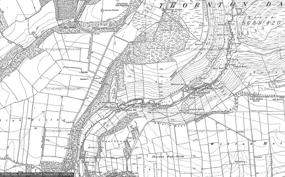 Old Map of Ellerburn, 1890 - 1891 in 1890