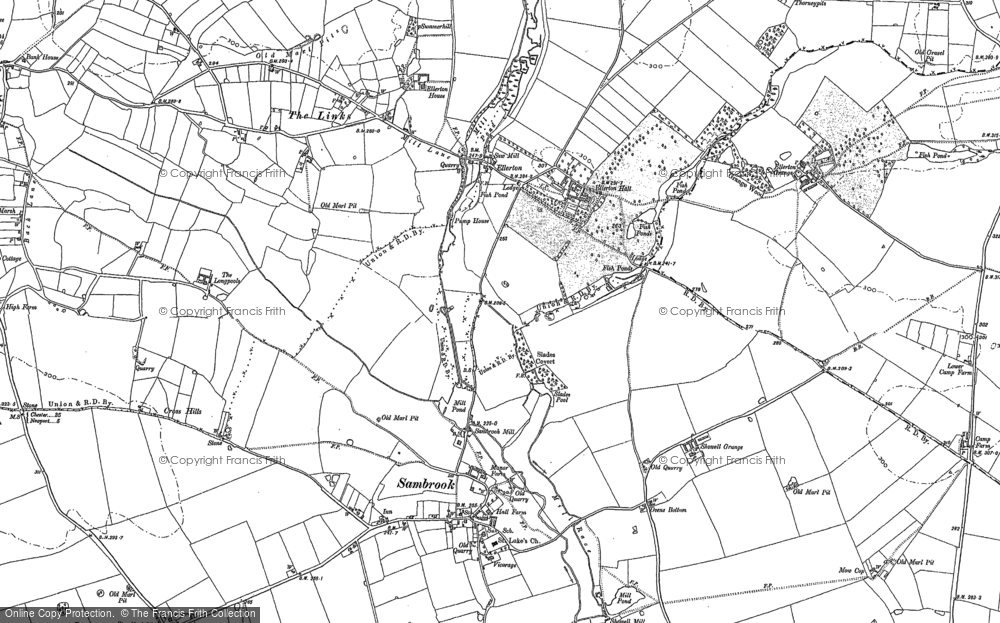 Old Map of Ellerton, 1880 - 1900 in 1880