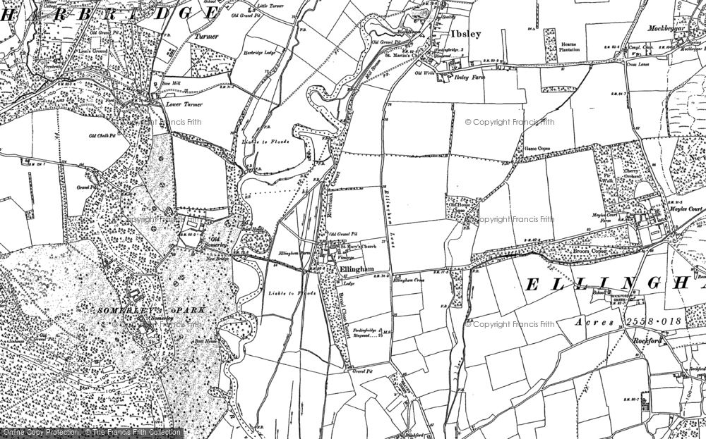Old Map of Ellingham, 1907 - 1908 in 1907
