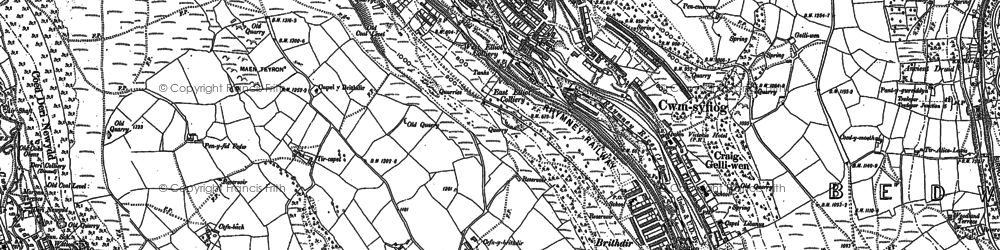 Old map of Elliot's Town in 1915
