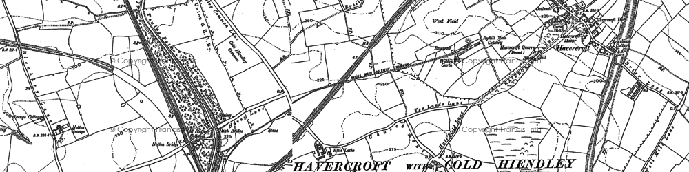 Old map of Ellis Laithe in 1891