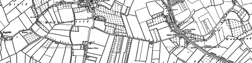 Old map of Elm in 1900