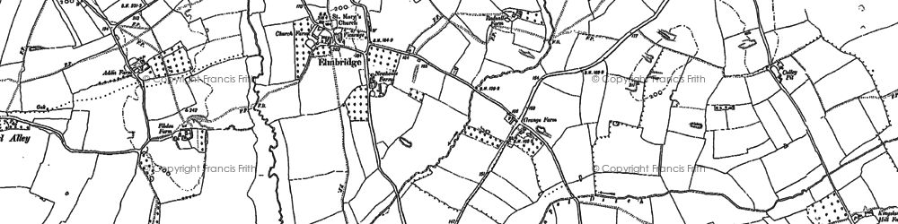 Old map of Elmbridge in 1905