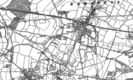 Old Map of Elmswell, 1883 - 1884