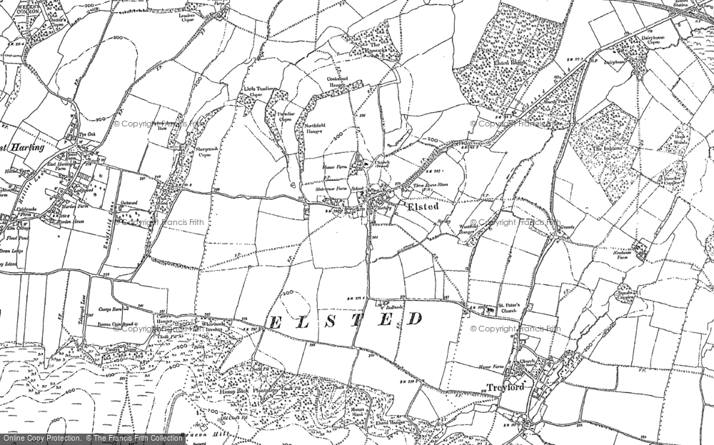 Old Map of Elsted, 1896 - 1910 in 1896