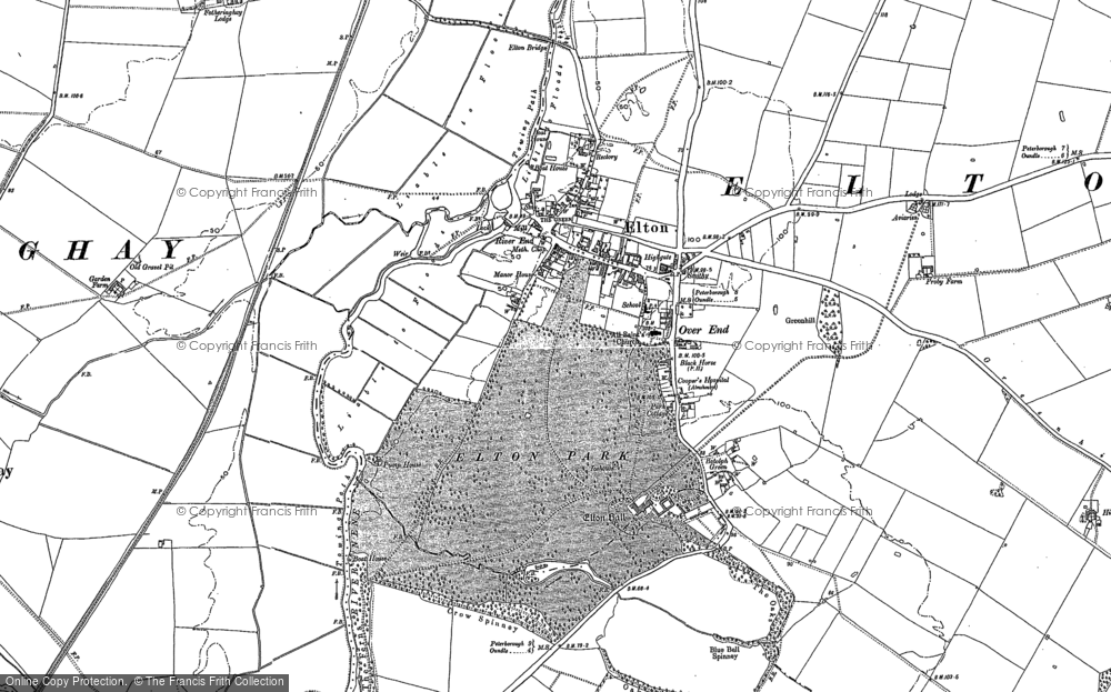 Old Map of Elton, 1899 - 1900 in 1899