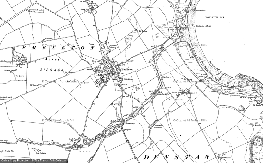 Old Map of Embleton, 1896 in 1896