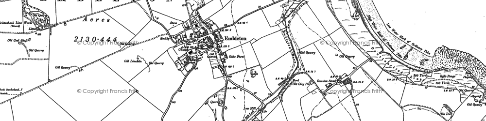Old map of Embleton in 1896