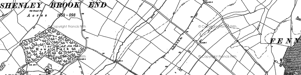 Old map of Emerson Valley in 1898