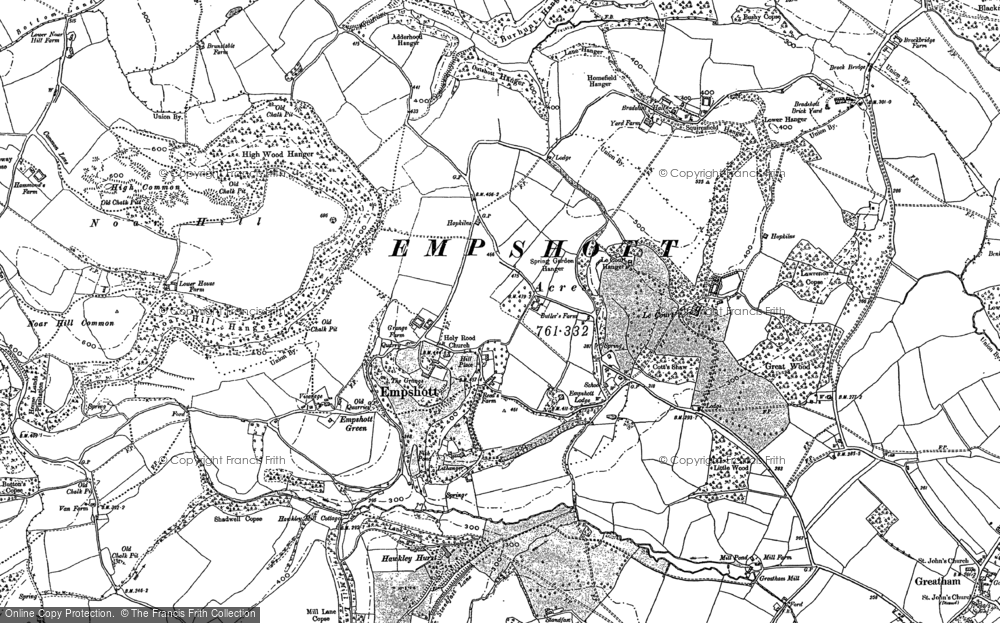 Old Map of Empshott, 1895 - 1909 in 1895
