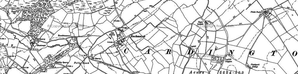 Old map of Enchmarsh in 1882