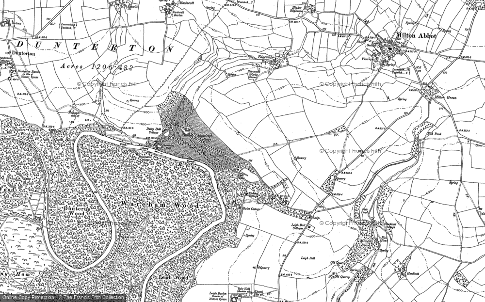 Old Map of Endsleigh, 1882 - 1905 in 1882